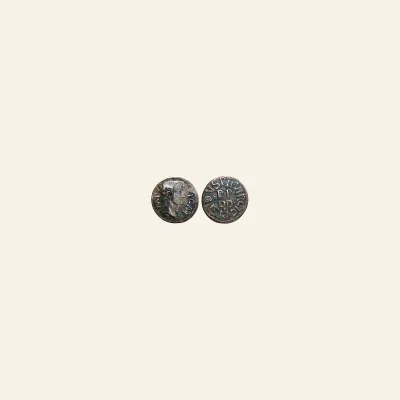 Reverse, of the as, for ZEUGITANA, Carthage. Tiberius. AD 14-37. Æ as (23mm, 8.35 g,), mint of Carthage, 14-37