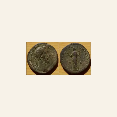 Marcus Aurelius AE Sestertius (31 mm , 20.36 g.)