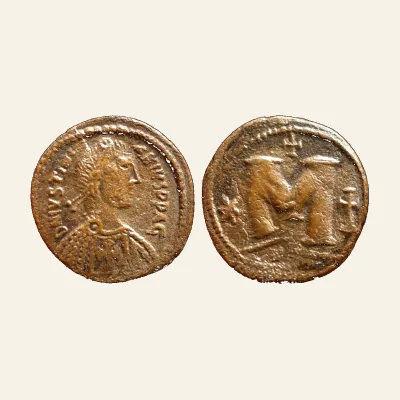 Justinian I, 527-565 AD. Æ Follis (13.70 gm, 31 mm) of Carthage - RARE.