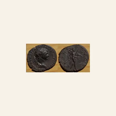 Reverse, of the denarius, for Trajan, 98-117. Denarius (Silver, 20 mm, 3.53 g, 7 h), Rome, 114., mint of Rome, 98-117