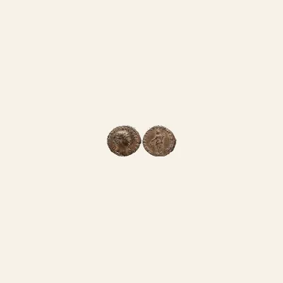Reverse, of the denarius, for Trajan AR Denarius. Rome, AD 98-99., mint of Rome, 98-99