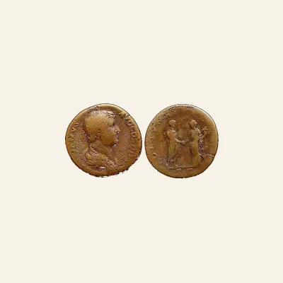 Hadrian, 117-138. AE Sestertius (30 mm, 24.79 g,), Rome, 133-circa 135.