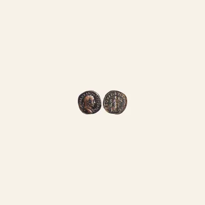 Reverse, of the sestertius, for SEVERUS ALEXANDER. 222-235 AD. Æ Sestertius (23.02 gm). Struck 232 AD., 235 AD