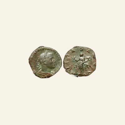 Reverse, of the sestertius, for Trebonianus Gallus (251-253), Sestertius, Rome, AE (g 17,15; mm 29), mint of Rome, 251-253