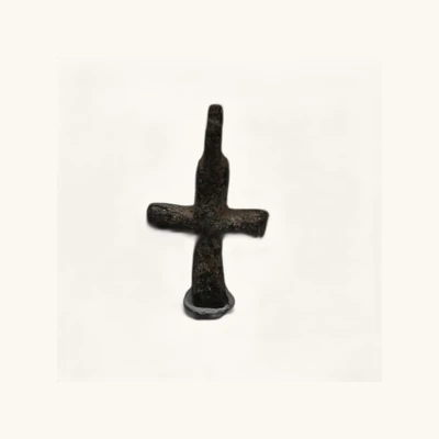 Pendentif croix en bronze byzantin – 7e-10e siècle après J.-C. - vue 4