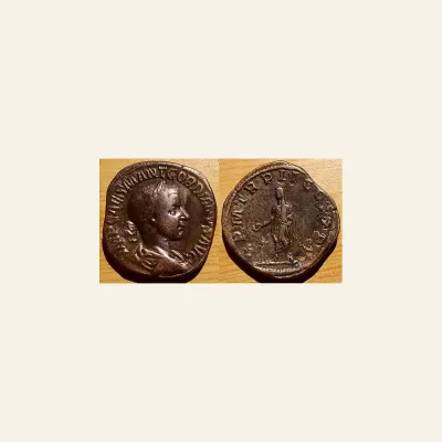 Gordian III. AD 238-244. Æ Sestertius (30mm, 20.03 g,). Rome