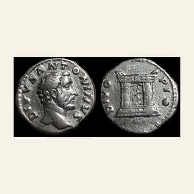 Divus Antoninus Pius. Died AD 161. AR Denarius (17.5mm, 3.36 g,).