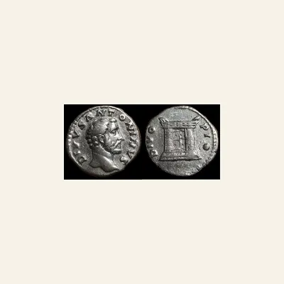 Divus Antoninus Pius. Died AD 161. AR Denarius (17.5mm, 3.36 g,).
