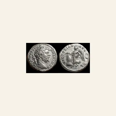 Reverse, of the denarius, for Septimius Severus, 193–211 Denarius 198-200, AR 3.51 g., 193–211