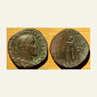 Maximinus I. AD 235-238. Æ Sestertius (15.65 g). Rome mint. AD 236.
