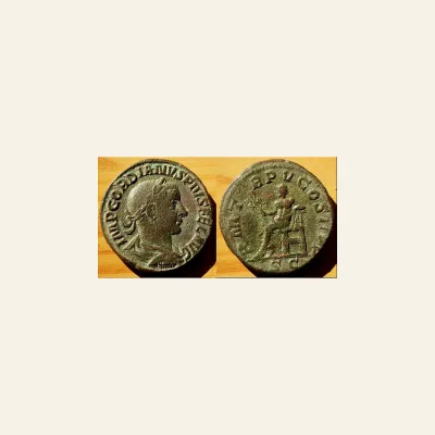 Gordian III augustus, 238– 244 Sestertius 241-243, Æ 17.48 g , 30 mm.