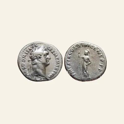 Domitian AR Denarius. Rome, AD 88-89. Minerva