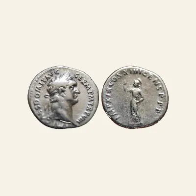 Domitian AR Denarius. Rome, AD 88-89. Minerva