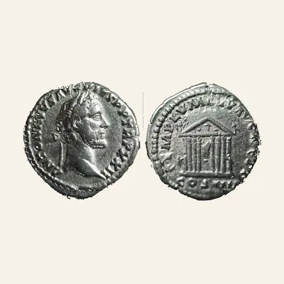 Antoninus Pius, 138 – 161. Denarius 158-159, AR 3.29 g.