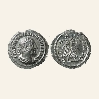 Maximinus I AD 235-238 Silver Denarius (2.32 g , 20 mm) Rome, AD 235/6.