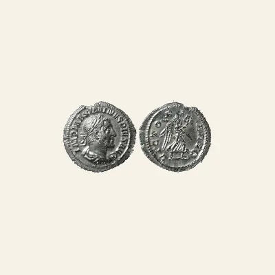 Maximinus I AD 235-238 Silver Denarius (2.32 g , 20 mm) Rome, AD 235/6.