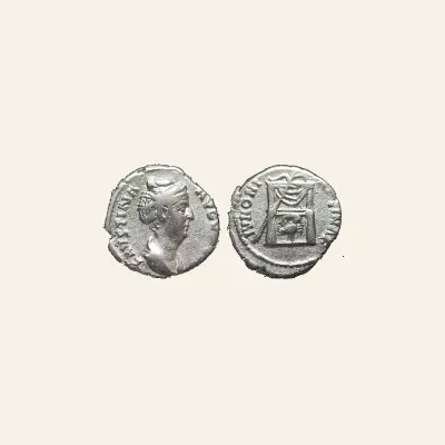 Faustina I (wife on A. Pius) AR Denarius. Rome, AD 138-140/1.