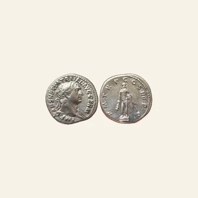 Reverse, of the denarius, for Trajan, 98 – 117 Denarius January 101-autumn 102, AR 3.31 g., 98 – 117