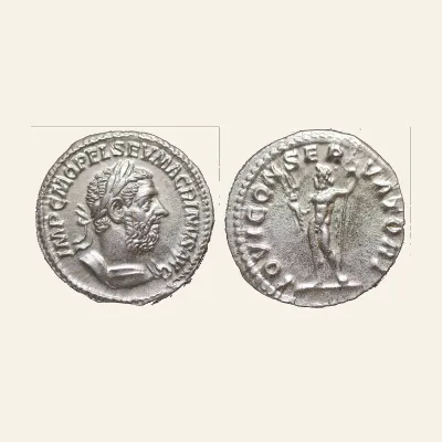 Macrinus (AD 217-218). AR denarius (20mm, 3.52 gm). AD 217.