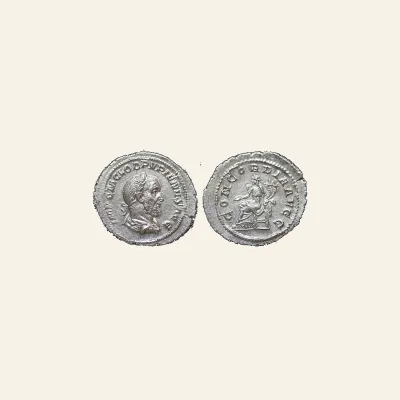 Reverse, of the denarius, for Pupienus, 238. Denarius (Silver, 22 mm, 3.06 g, 1 h), Rome, circa April-June 238., mint of Rome