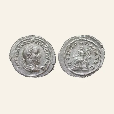 Reverse, of the denarius, for Pupienus, 238. Denarius (Silver, 22 mm, 3.06 g, 1 h), Rome, circa April-June 238., mint of Rome