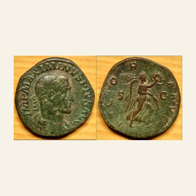 Maximinus, 235–238 Sestertius circa March 235-January 236, Æ 19.02 g.