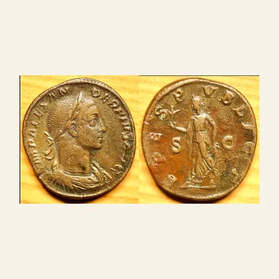 Avers, du sestertius, pour SEVERUS ALEXANDER, 222-235 Sestertius, 232. AE 20.68 g.,, 222-235, RIC RIC 121