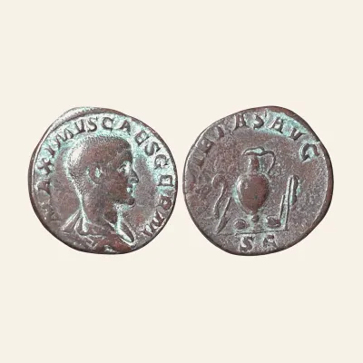 MAXIMUS (Caesar, 235-238). AE Sestertius. Rome