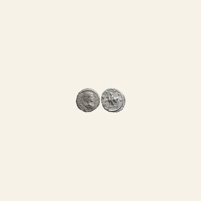 Geta, as Caesar, AR Denarius. Rome, AD 203-209.
