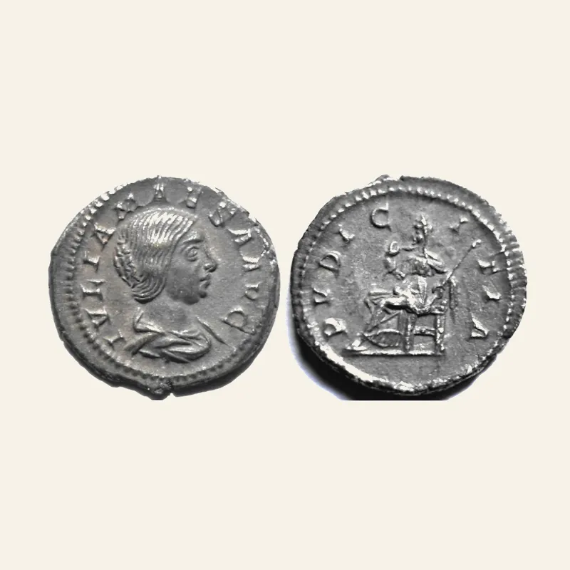 Julia Maesa, Augusta, 218-224/5. Silver Denarius (19.5mm, 3.4 g), Rome.