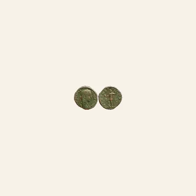 Reverse, of the denarius, for Severus Alexander AR Denarius. Rome, AD 225., mint of Rome