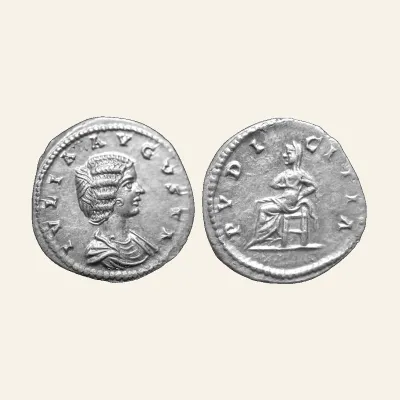 Julia Domna, Augusta, 193-217. Denarius (Silver, 19mm, 3.48 g) 196-202