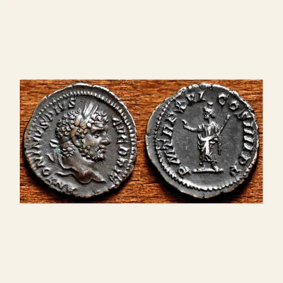 Caracalla. AD 198-217. AR Denarius (19mm, 3.06 g,). Rome mint. Struck AD 213.