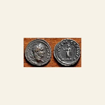 Caracalla. AD 198-217. AR Denarius (19mm, 3.06 g,). Rome mint. Struck AD 213.