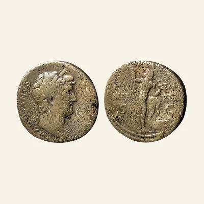 Hadrian, 117-138. AE Sestertius (33 mm, 25.27 g), Rome, circa 125-126/7.