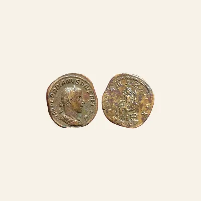 GORDIAN III. 238-244 AD. Æ Sestertius (31mm, 22.85 gm). Struck 243-244 AD.