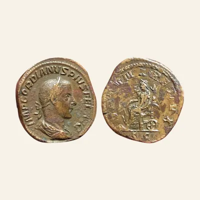 GORDIAN III. 238-244 AD. Æ Sestertius (31mm, 22.85 gm). Struck 243-244 AD.