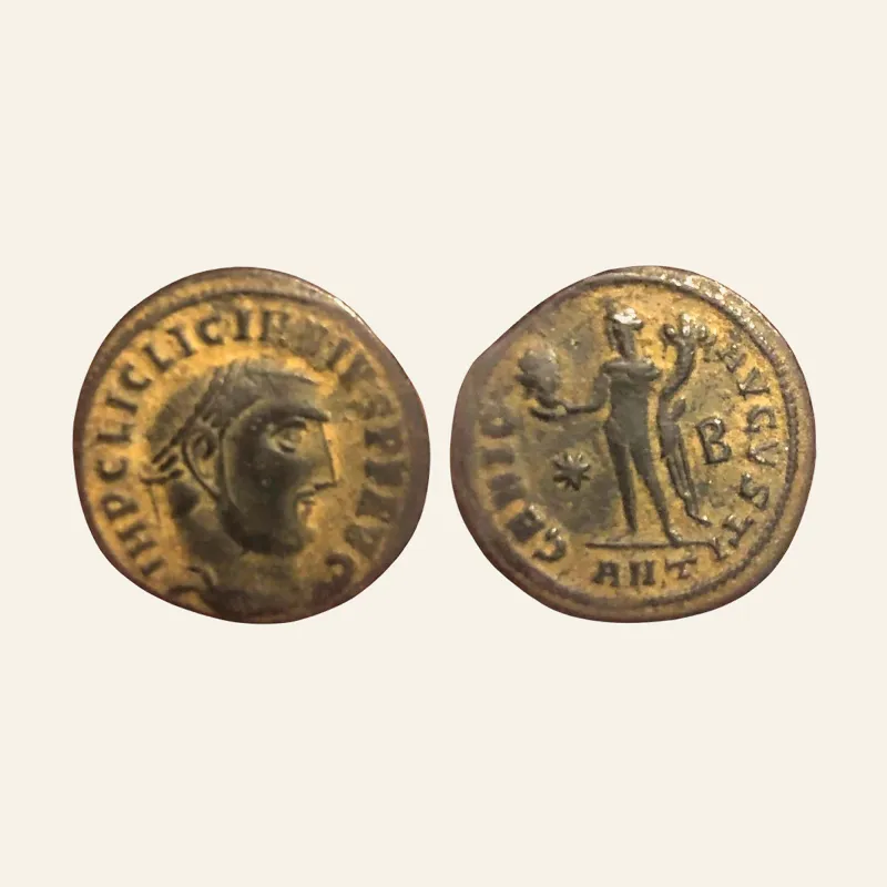 LICINIUS I AE follis. GENIO AVGVSTI Antioch mint.