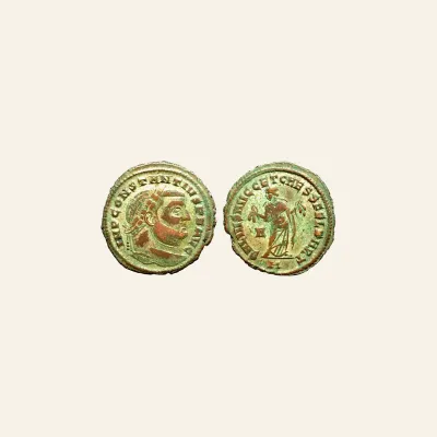 Constantius I, as Augustus (AD 305-306). follis (28mm, 10.42 gm). Carthage