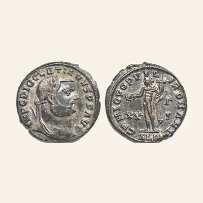 Diocletianus (284-305) AE-follis, 9.42 g., 27 mm. Alexandria, 301.