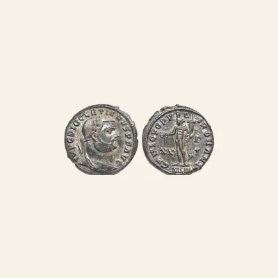 Diocletianus (284-305) AE-follis, 9.42 g., 27 mm. Alexandria, 301.
