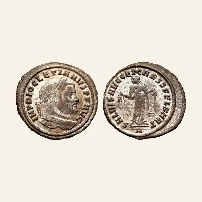 Diocletian. AD 284-305. Æ follis. Carthage mint, 1st officina. AD 299-303.