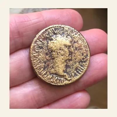Nerva, 96 – 98 Sestertius 97, Æ 20.69 g. RARE