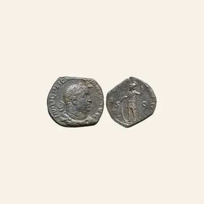 Reverse, of the sestertius, for Valerian I. AD 253-260. Æ Sestertius (17.30 g,). Rome mint. AD 253-254., mint of Rome...