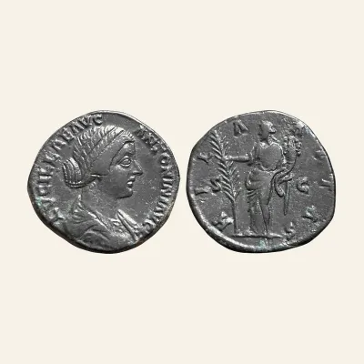 Lucilla (daughter of M. Aurelius) Æ Sestertius. HILARITAS Rome, AD 164-167