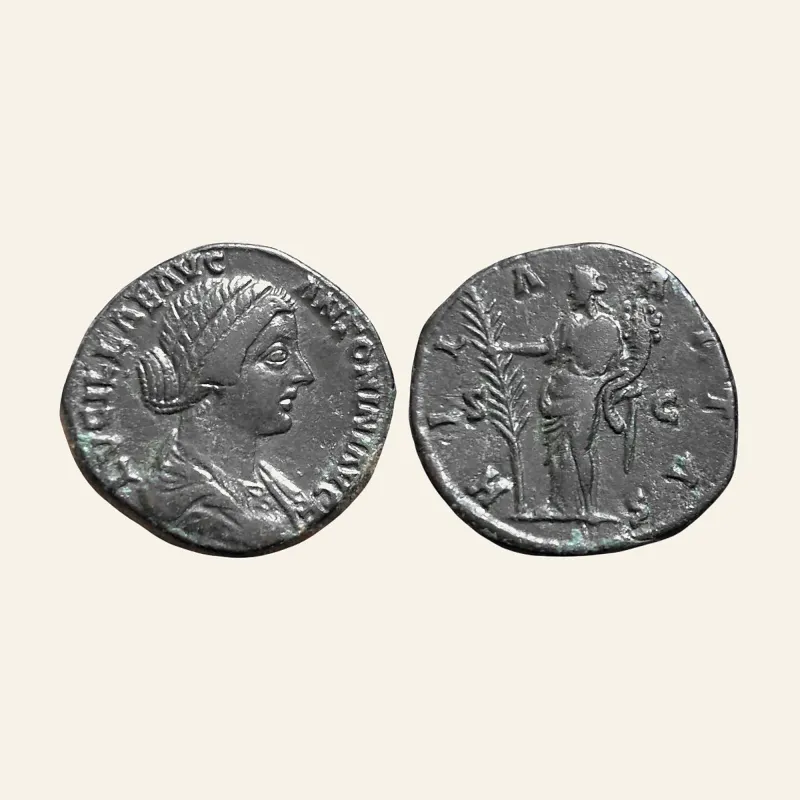 Lucilla (daughter of M. Aurelius) Æ Sestertius. HILARITAS Rome, AD 164-167
