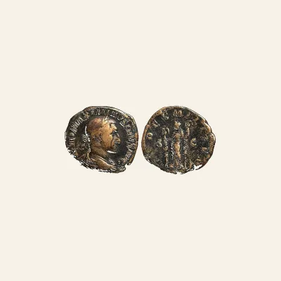 Maximinus I 'Thrax', A.D. 235-238. Æ Sestertius.Rome, A.D. 235/6 . FIDES MILITVM