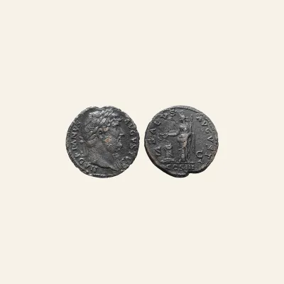 Hadrian Æ as. Rome, AD 124-128. SALVS AVGVSTI