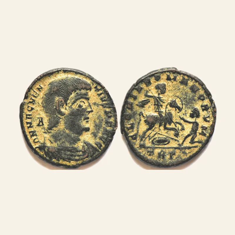 Magnentius, 350-353. follis (Bronze, 23 mm, 6.17 g,), Treveri.