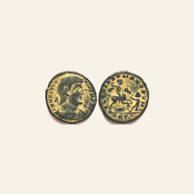 Magnentius, 350-353. follis (Bronze, 23 mm, 6.17 g,), Treveri.